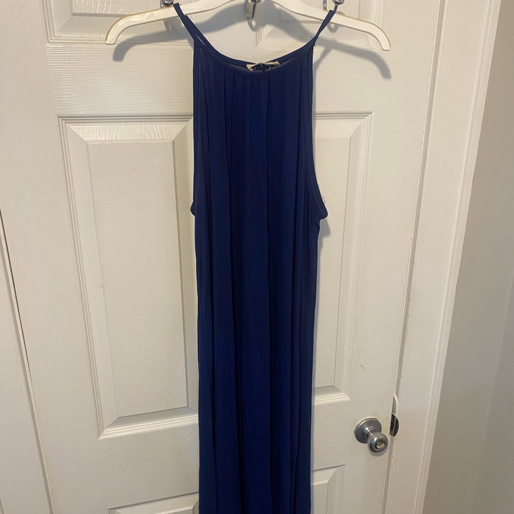 Flowy, light weight blue dress